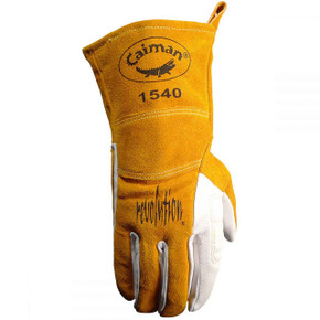 Caiman 1540 Goatskin Palm, Kontour Pattern, FR Fleece Insulated Back, TIG Glove, Large Caiman 1540 Goatskin Palm, Kontour Pattern, FR Fleece Insulated Back, TIG Glove, Large