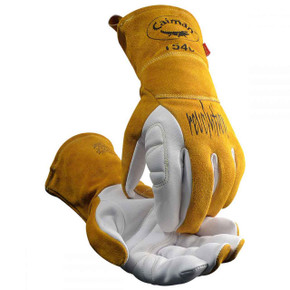Caiman 1540 Goatskin Palm, Kontour Pattern, FR Fleece Insulated Back, TIG Glove, Large Caiman 1540 Goatskin Palm, Kontour Pattern, FR Fleece Insulated Back, TIG Glove, Large